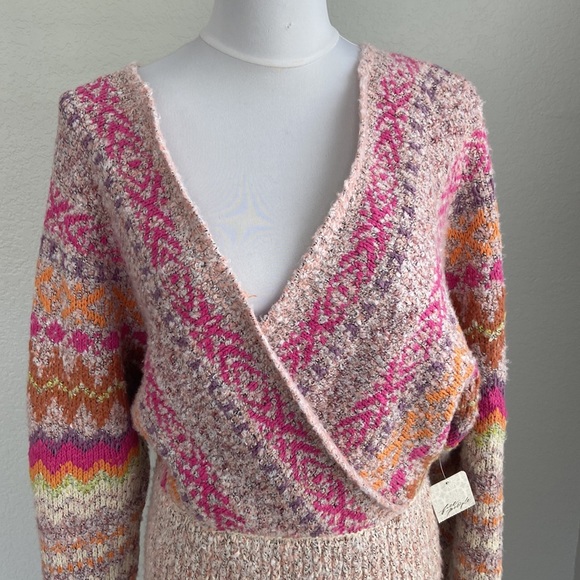 Free People Forever Fairisle Dress size M - Picture 4 of 9
